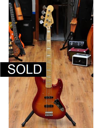Fender 1975 Reissue Jazz Bass Cherryburst MN (Made in Japan in 1985)